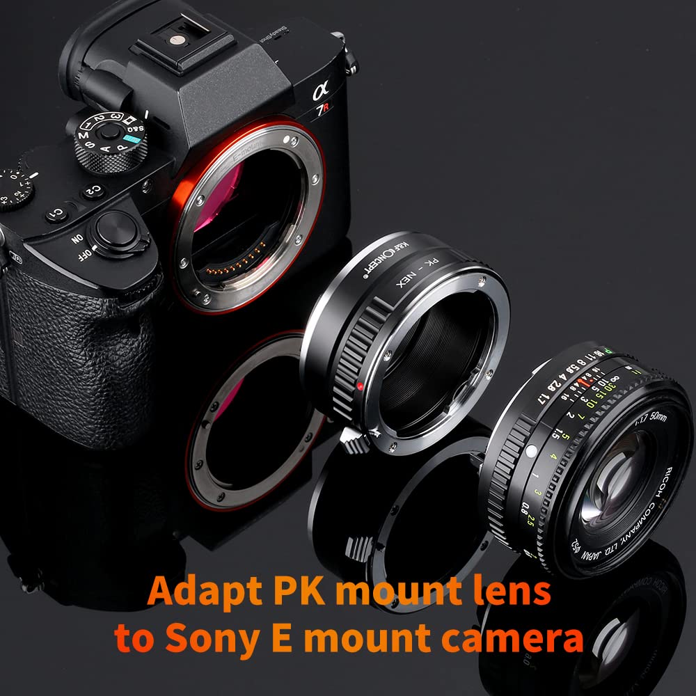 Amazon.com : K&F Concept PK K Mount Lens to Sony NEX E-Mount Lens